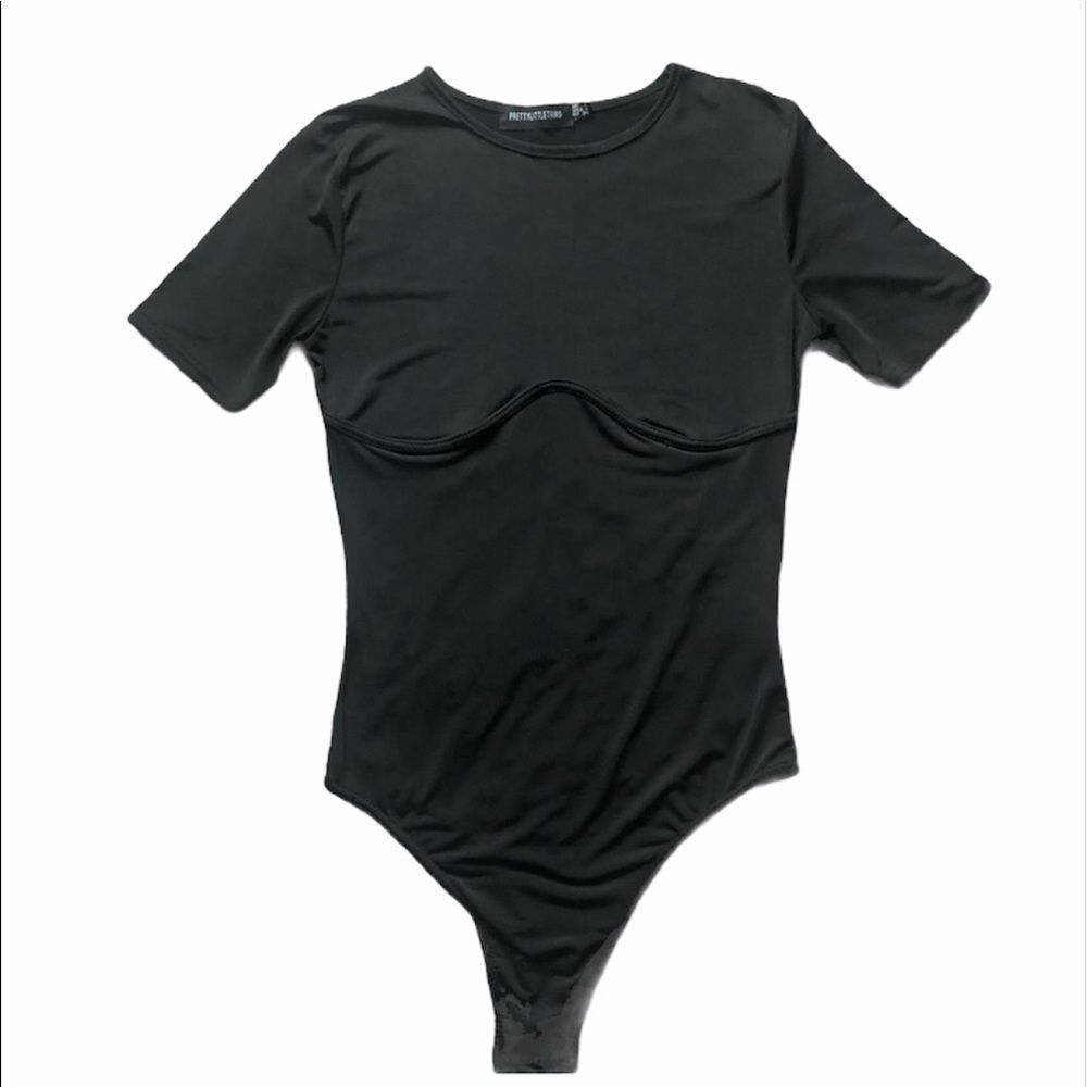 PLT Pretty Little Thing Black Bodysuit